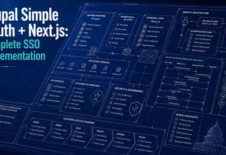 Drupal Simple OAuth + Next.js: Complete SSO Implementation